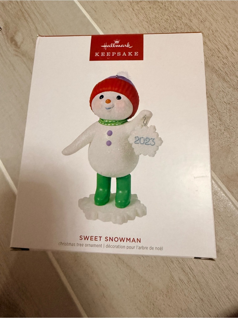 2023 Hallmark Keepsake Ornament Sweet Snowman New In Box